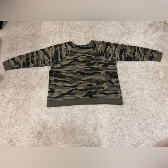 Torrid Camouflage Sweatshirt with Leopard Floral Design - Picture 9 of 9